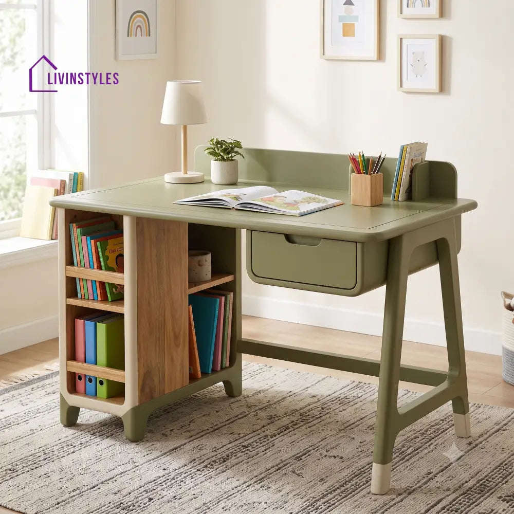 Laya Mango Wood Kids Study Table | Study Table for Kids