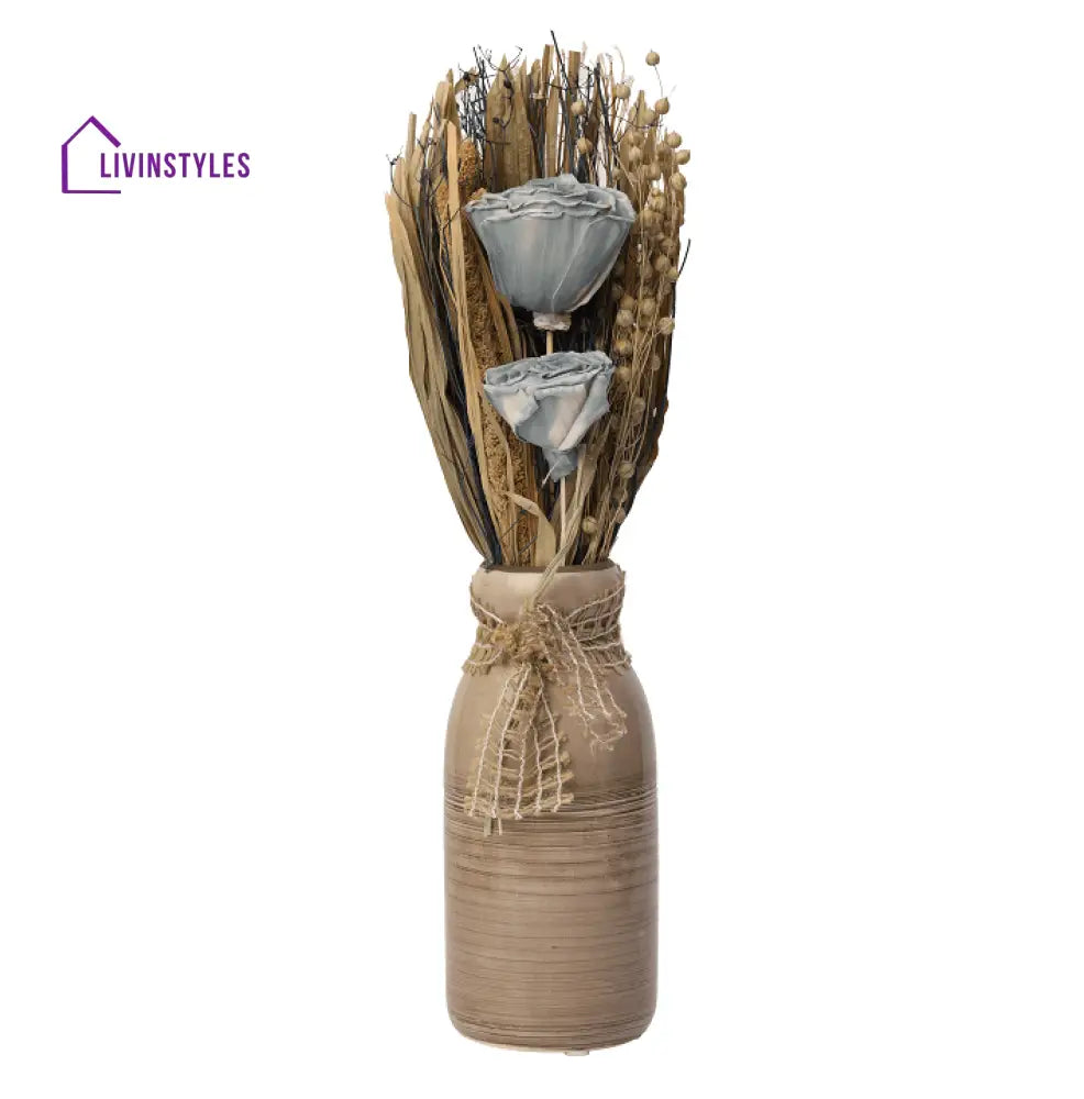Lea Dried Ocean Blue Big Vase