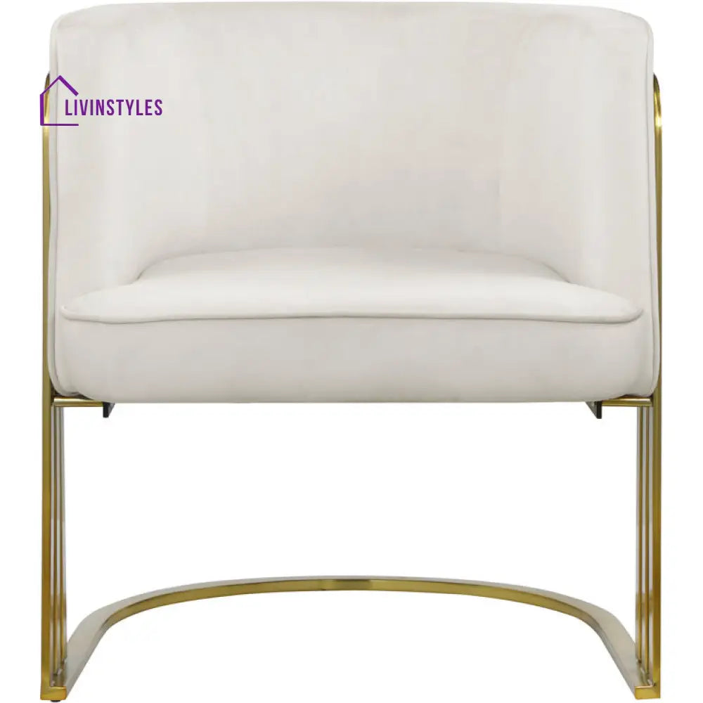 Leesha Metal and Fabric Arm Chair | Living Room Chair | Lounge Chair