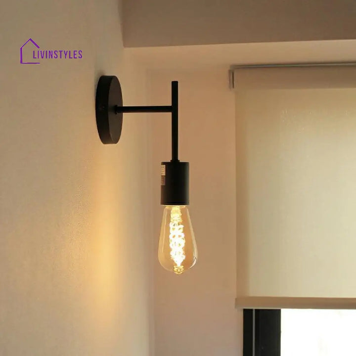 Leibal Black Metal Wall Light By Ss Lightings Lamp