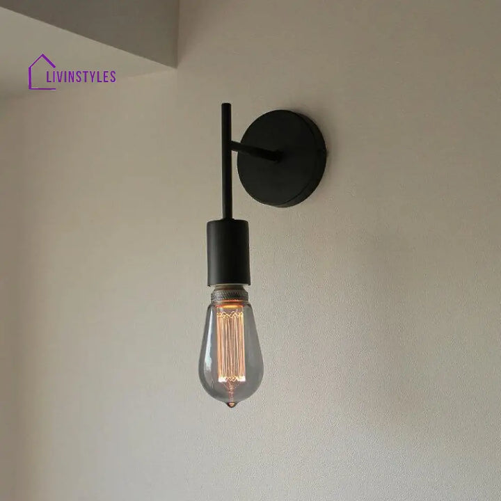 Leibal Black Metal Wall Light By Ss Lightings Lamp