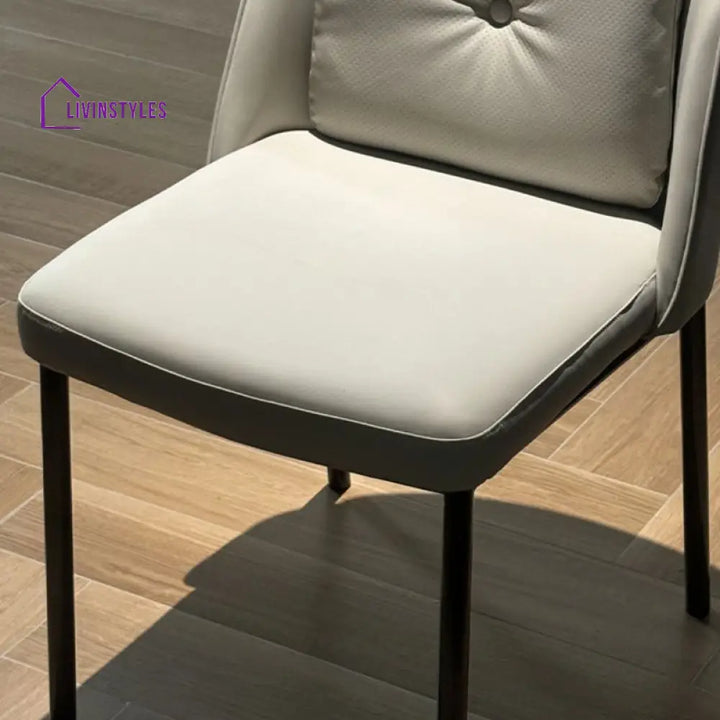 Lekha Metal Dining Chair | Stainless Steel