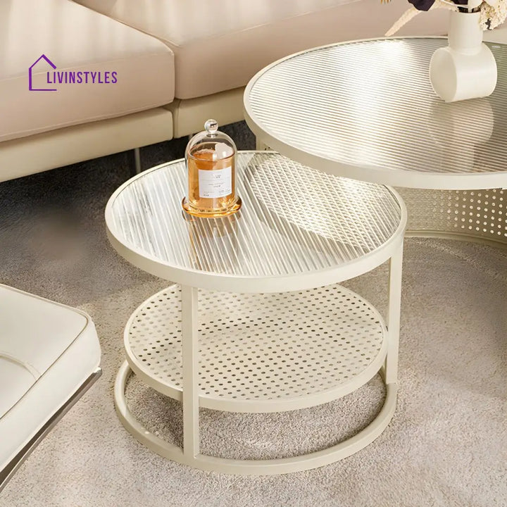 Lekha Stainless Coffee Table for Living Room
