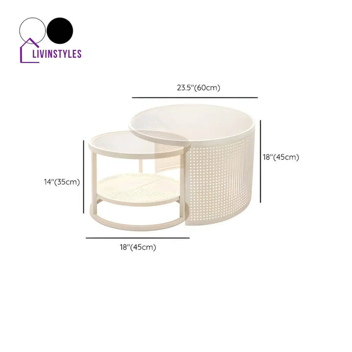 Lekha Stainless Coffee Table for Living Room