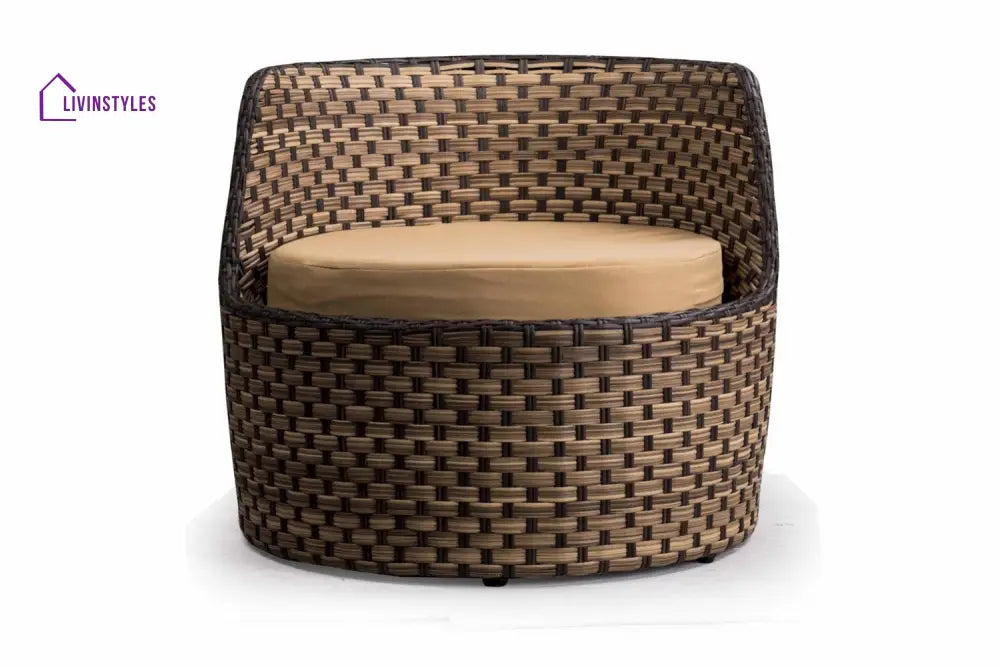 Leo Outdoor Patio Seating Set 2 Chairs and 1 Table Set (Arabica) - Coffee Table Sets