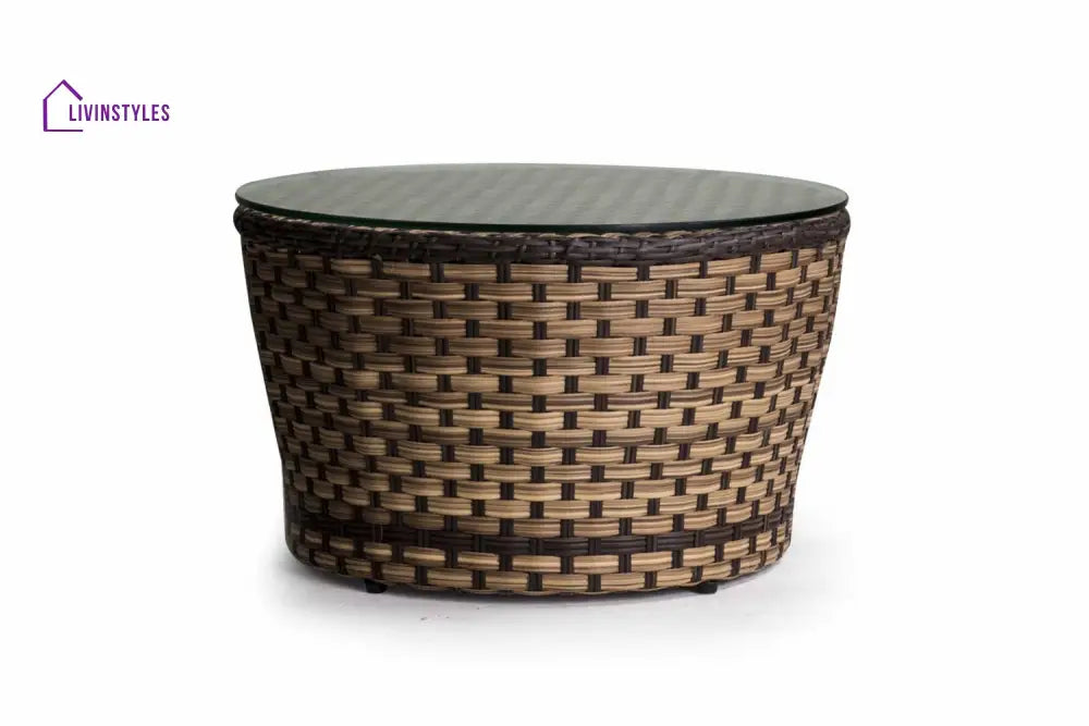 Leo Outdoor Patio Seating Set 2 Chairs and 1 Table Set (Arabica) - Coffee Table Sets
