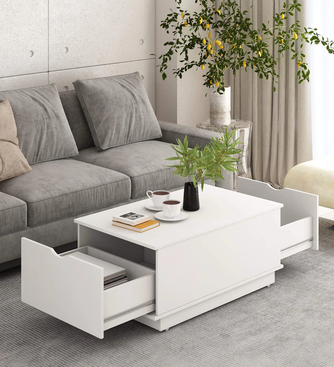 Omkarwood VERTEX Premium Engineered Wood Coffee Table