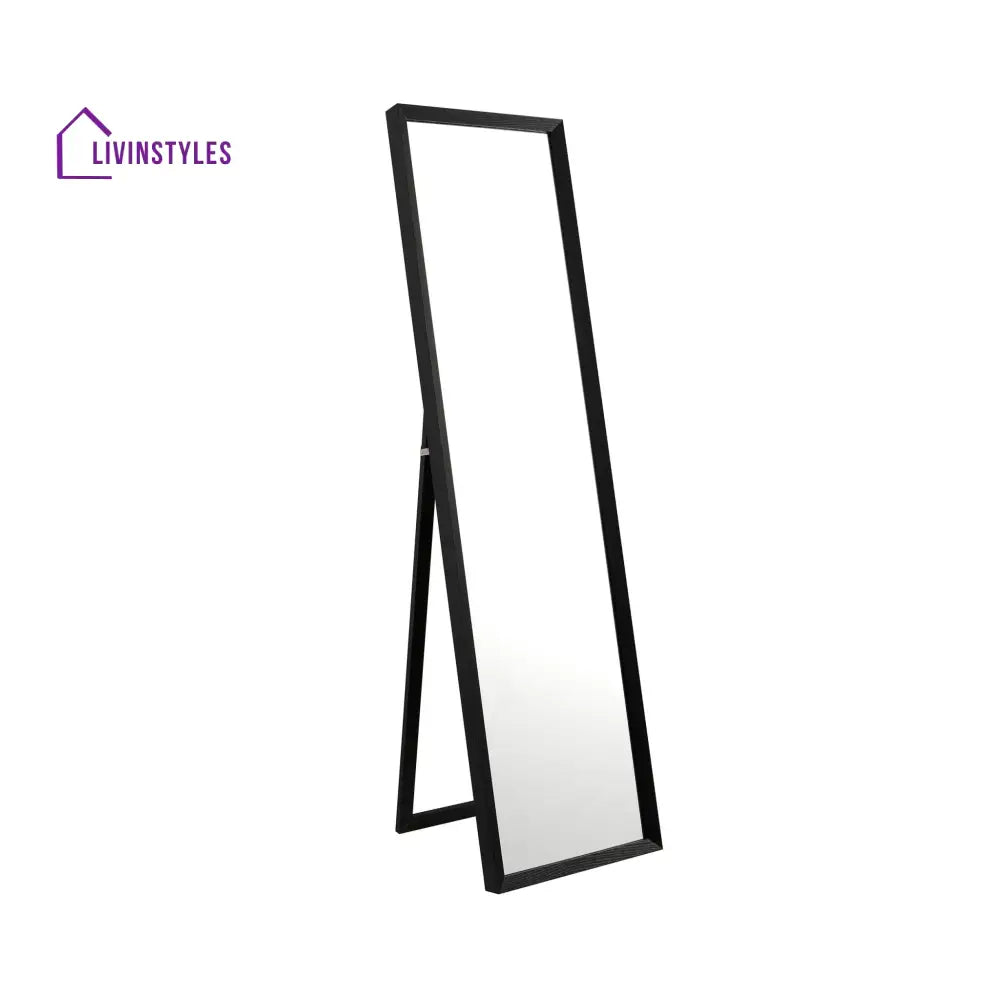 Leonardo Rectangle Free Standing Mirror - Black Mirrors