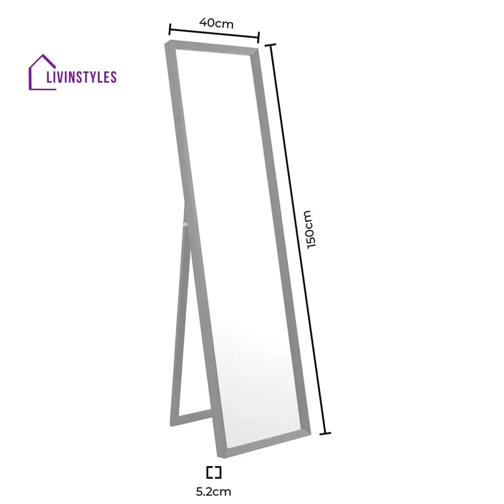 Leonardo Rectangle Free Standing Mirror - Black Mirrors