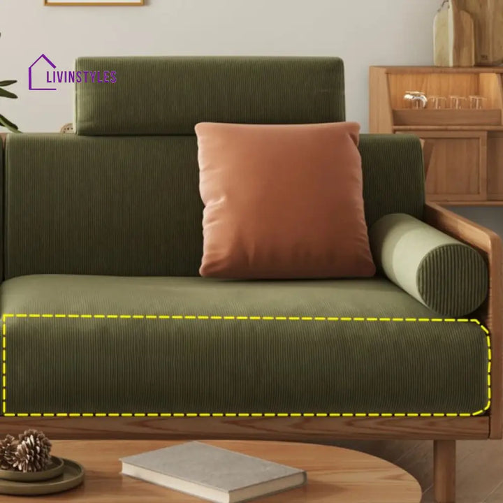 Leonid Solid Wood Frame 3 Seater Sofa for Living Room