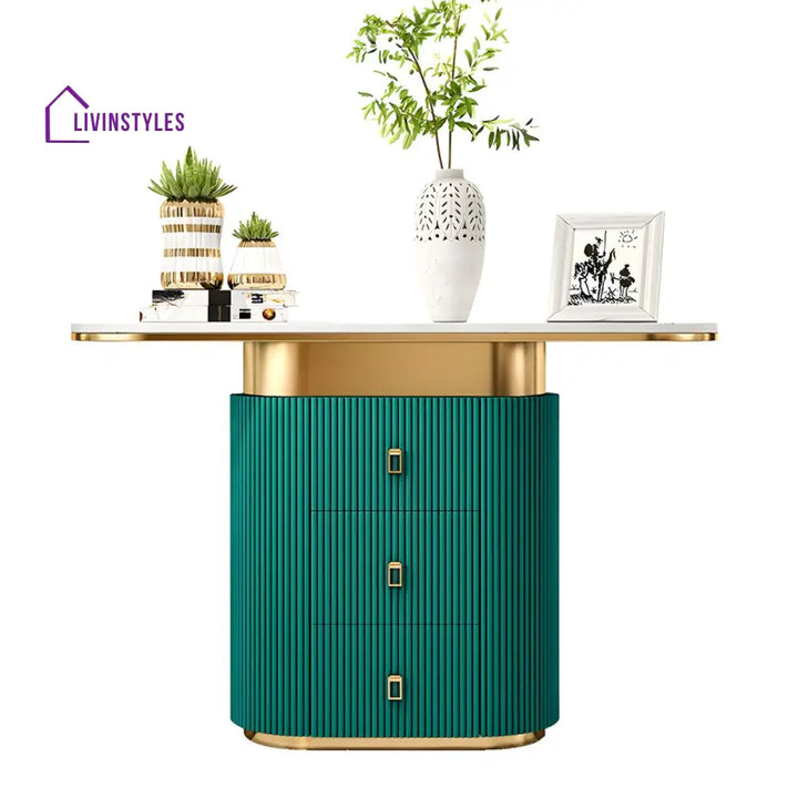 Leonid Stainless Steel Console Table for Living Room