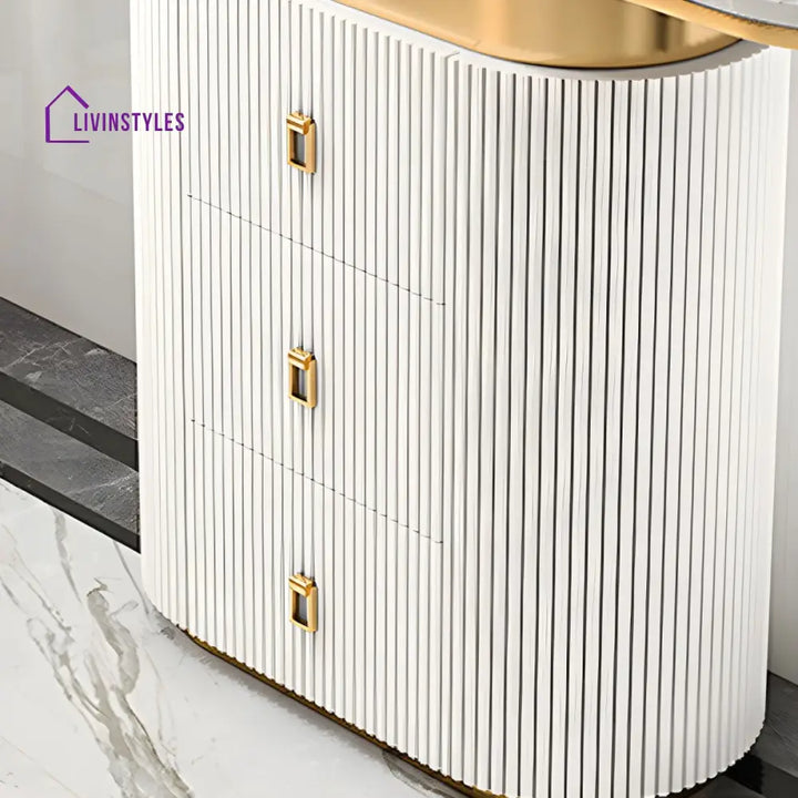 Leonid Stainless Steel Console Table for Living Room
