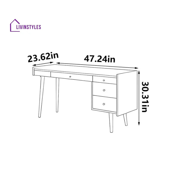 Leonora Solid Wood Study Table for Students