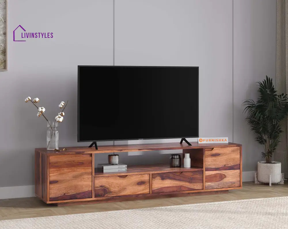 Lesia Sheesham Wood TV Entertainment Unit