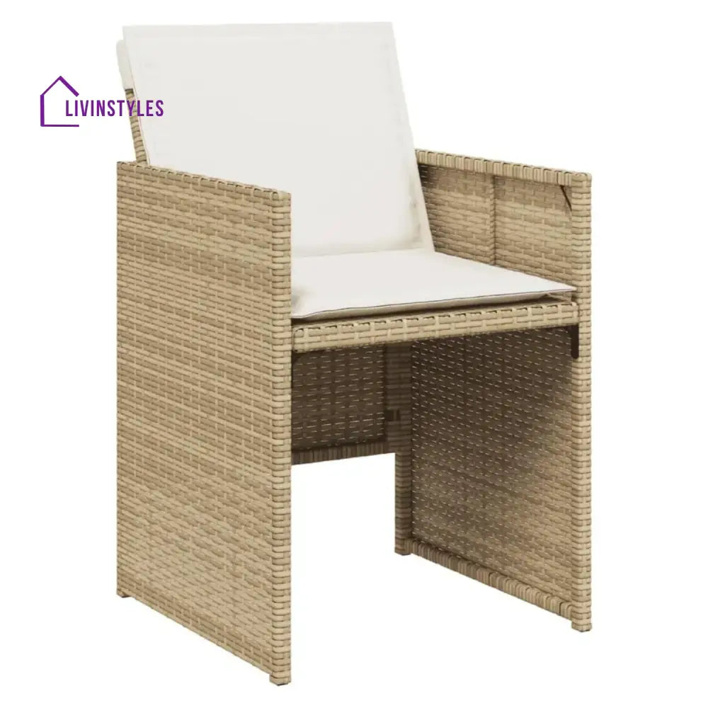 Leticia All Weather Wicker Patio Dinning Table Set
