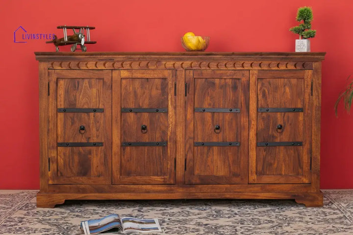 Letty Solid Wood Kitchen Storage Cabinet Cabinet