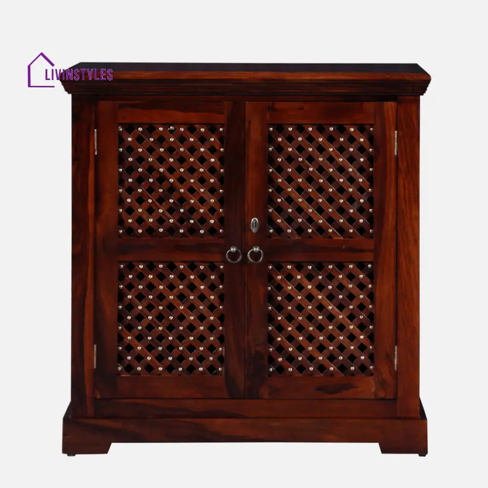 Lev Sheesham Wood Bar Cabinet In Honey Finish Bar Furniture