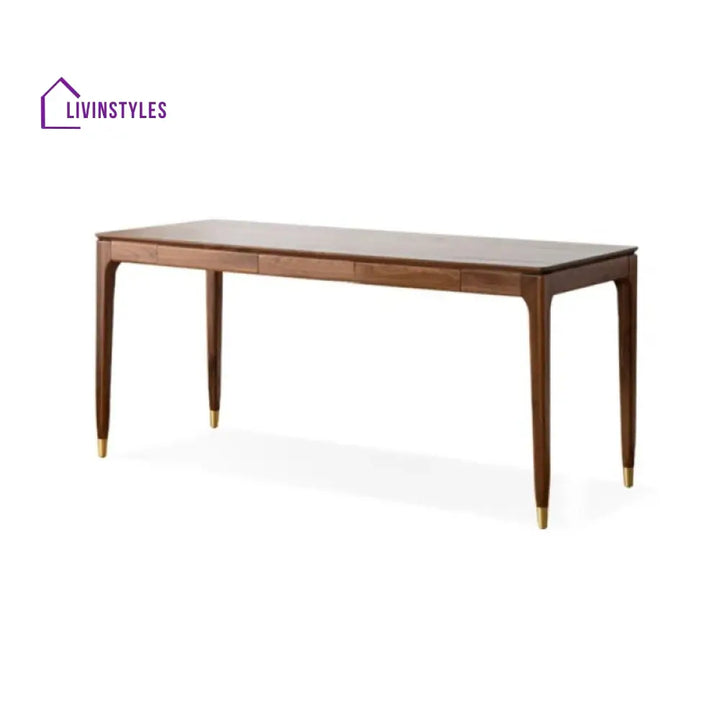 Lev Solid Wood Study Table for Students