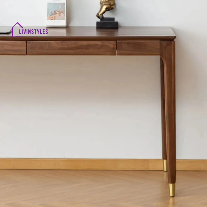 Lev Solid Wood Study Table for Students