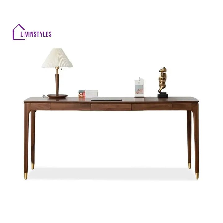 Lev Solid Wood Study Table for Students