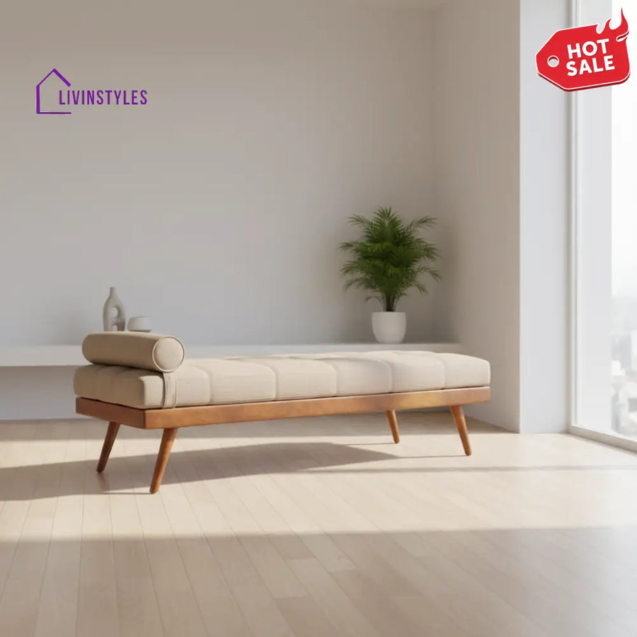 Lia Sheesham Wood Living Room Bench