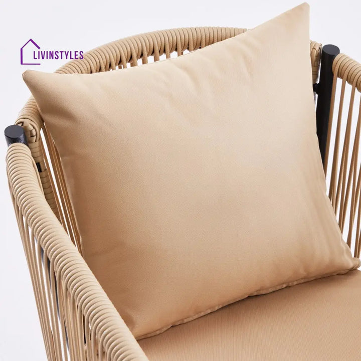 Lian 2-Piece Outdoor Rope Patio Dining Chairs - Dinning Chairs