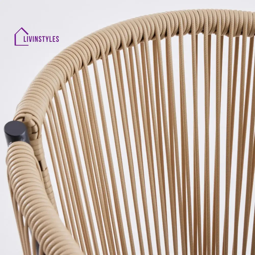 Lian 2-Piece Outdoor Rope Patio Dining Chairs - Dinning Chairs