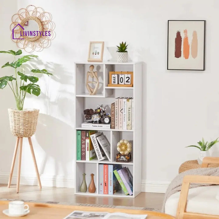 Liana Engineered Wood Bookshelves | Bookshelf for Living Room | Bedroom | Drawing Room | Study Room