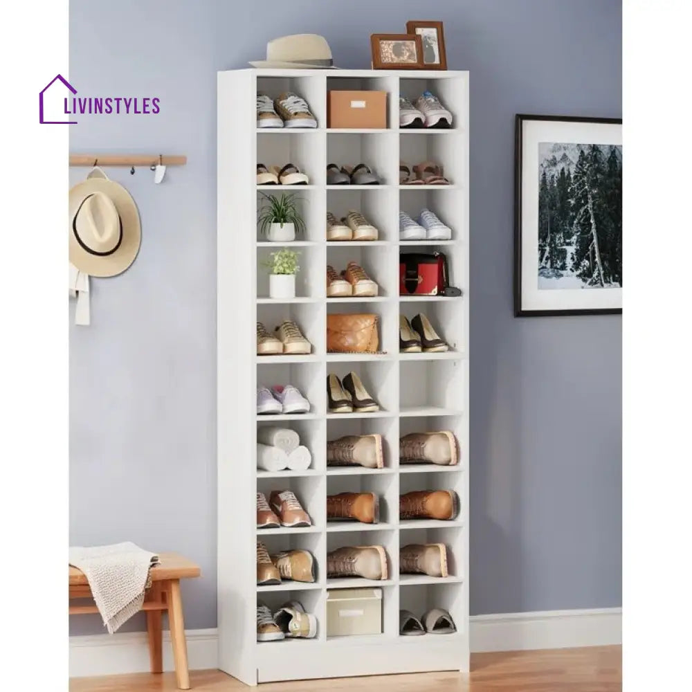 Lidiya Engineered Wood Shoe Rack for Home