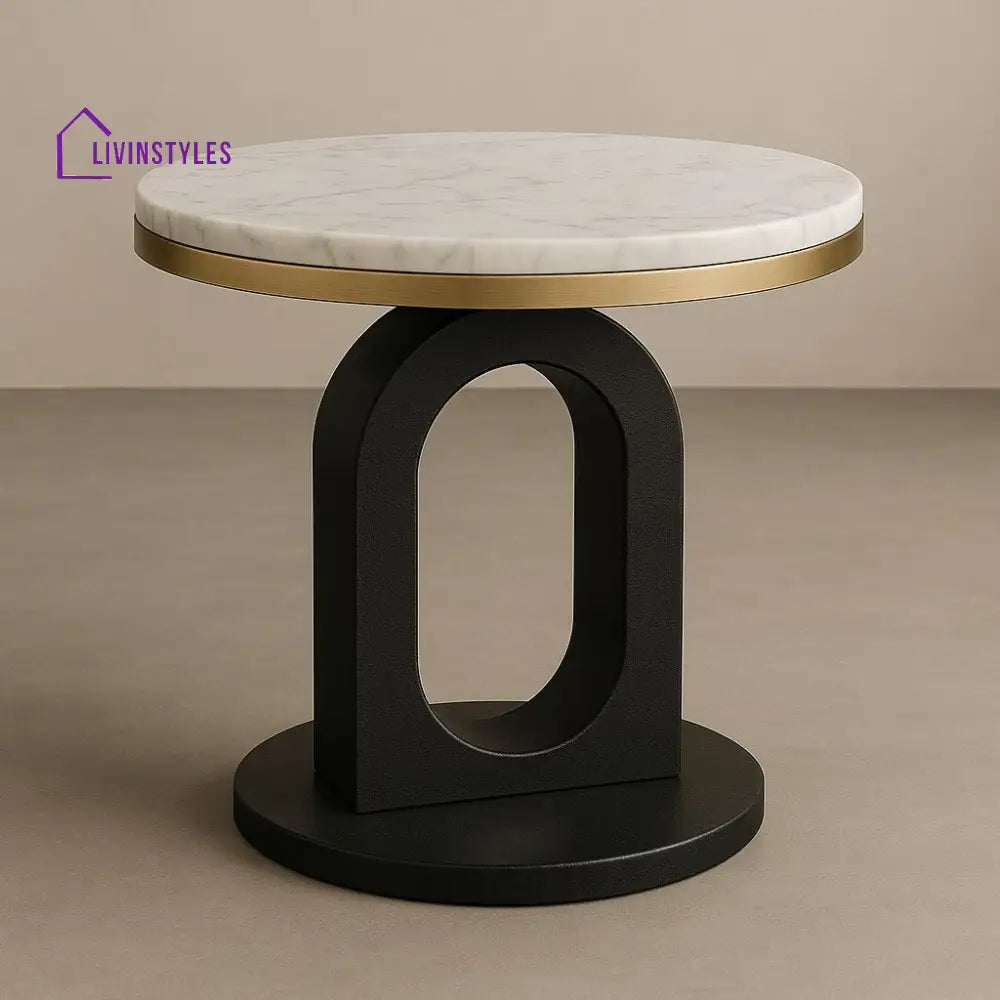 Lidiya Stainless Steel Gold Finish Coffee Table for Living Room