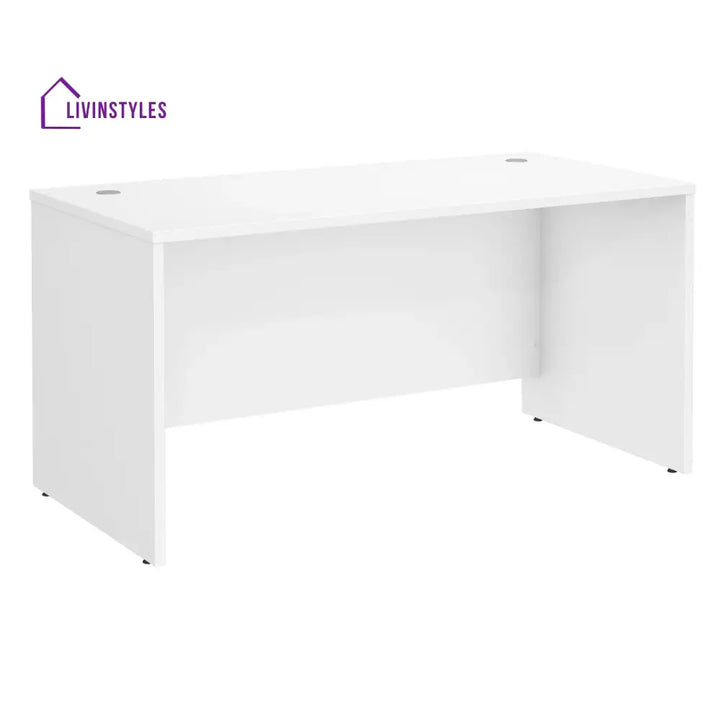 Lidiya White Study Table for Students