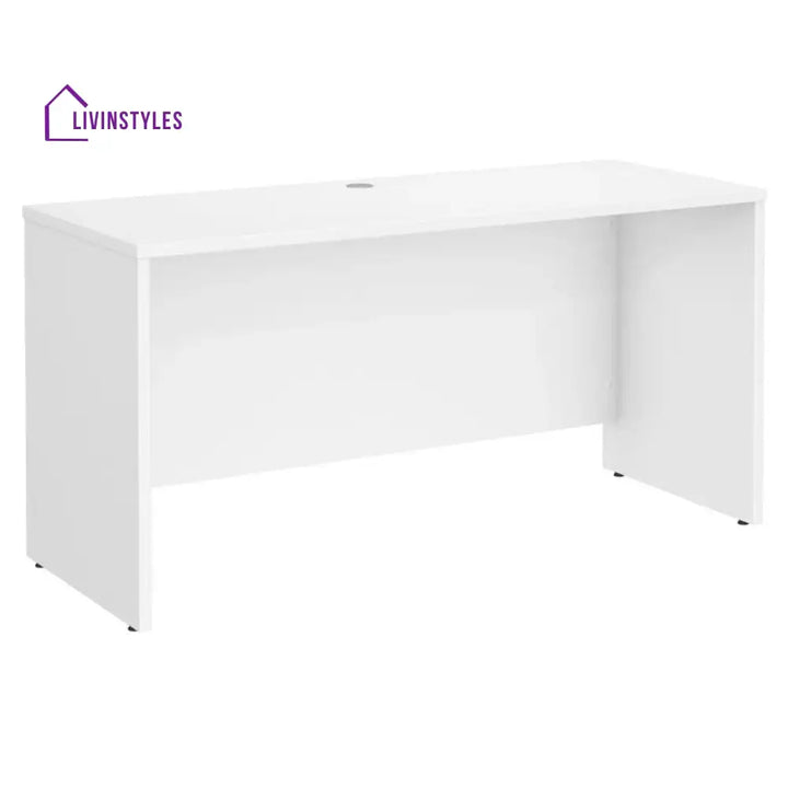 Lidiya White Study Table for Students