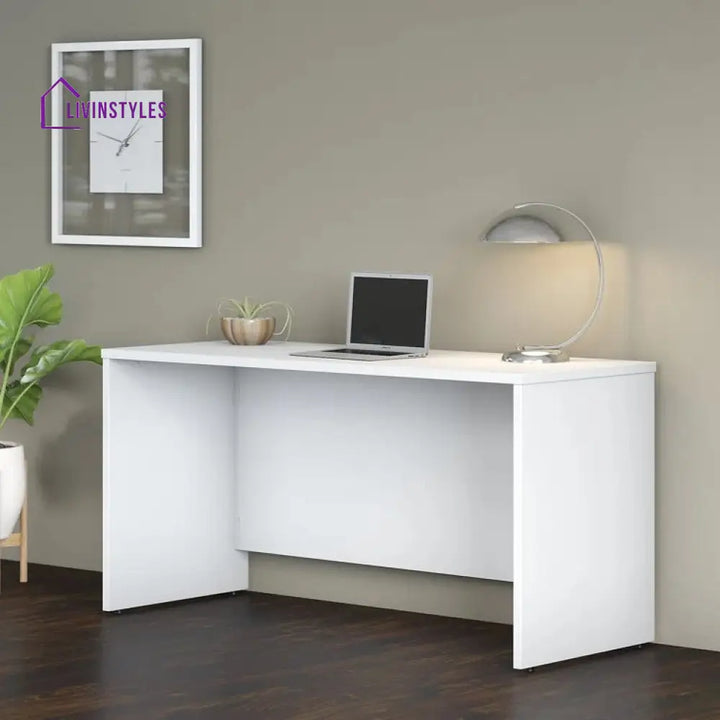 Lidiya White Study Table for Students