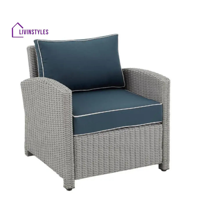Liesel Outdoor Rattan Wicker 6-Seater Sofa Set - Sofa Set