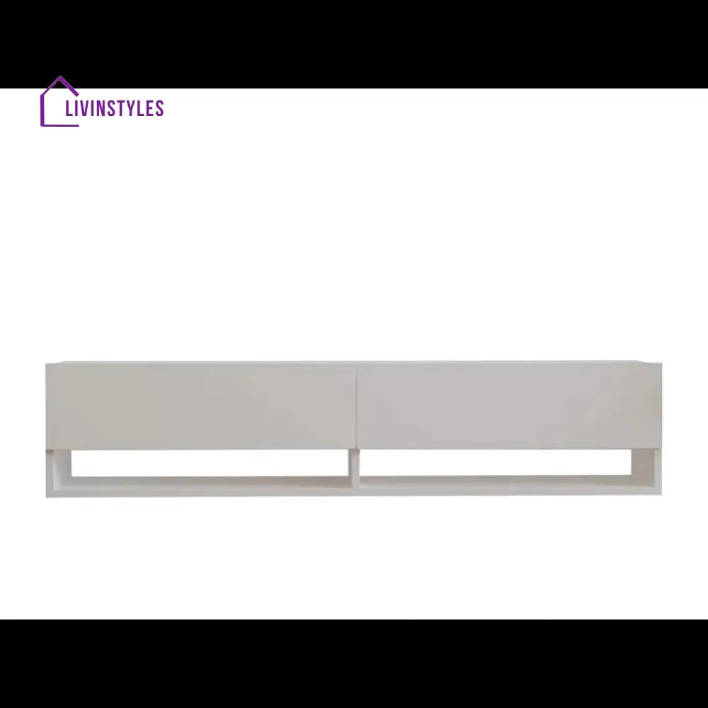 Lilac Wall Mounted Wooden Finish Tv Unit Stand for Living Room
