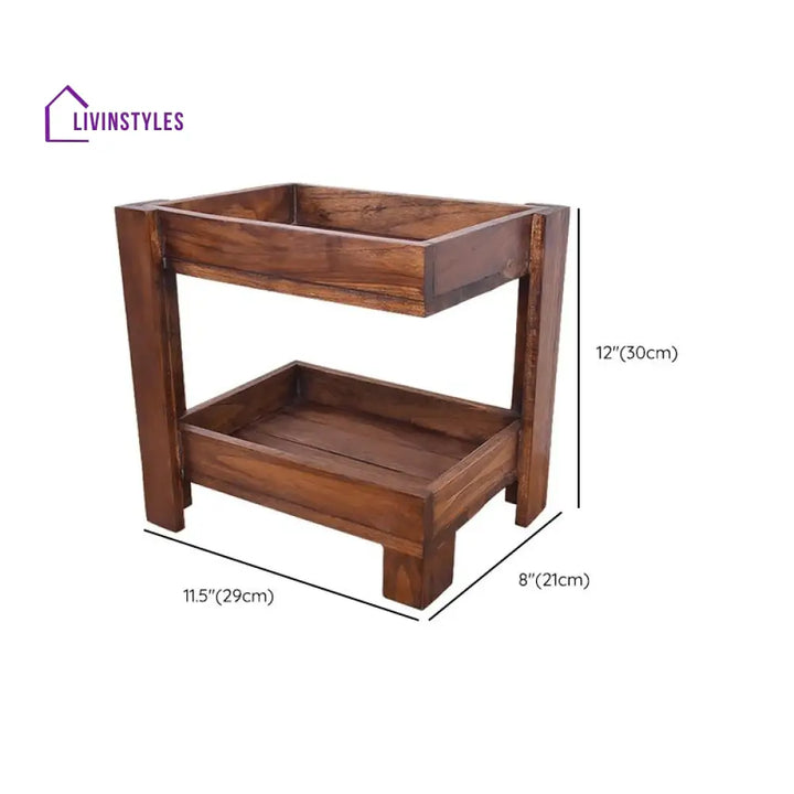 Lilia Solid Wood Storage Shelves