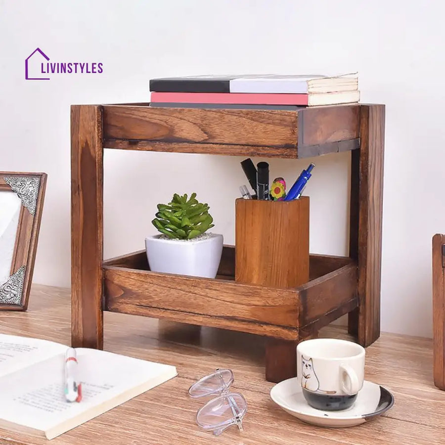 Lilia Solid Wood Storage Shelves