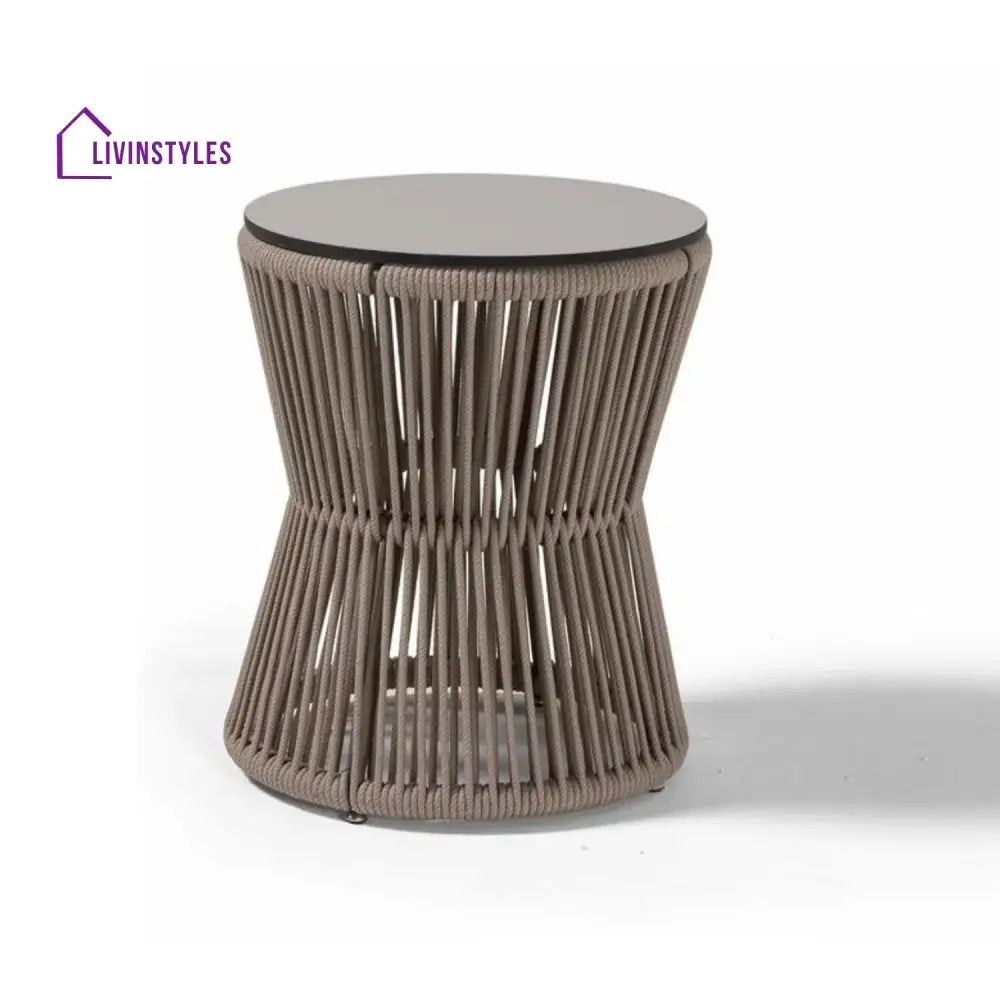 Liliana 3-Piece Outdoor Beige Rope Patio Set - Patio Set