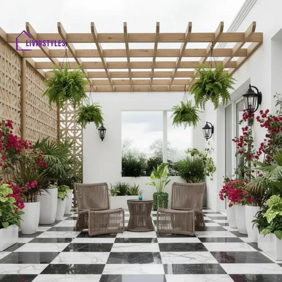 Liliana 3-Piece Outdoor Beige Rope Patio Set - Patio Set