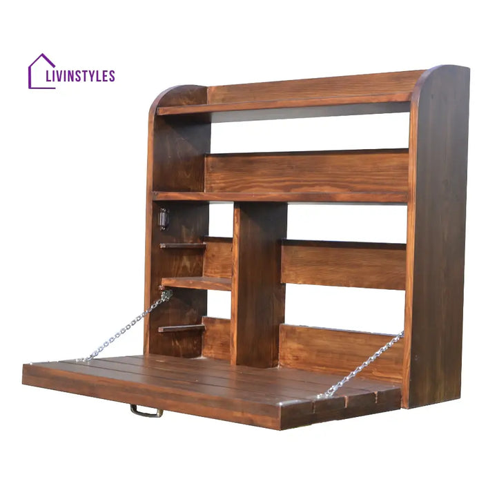 Lima - Wall-mounted Murphy Table/Bar Cabinet - Wall Shelves & Ledges