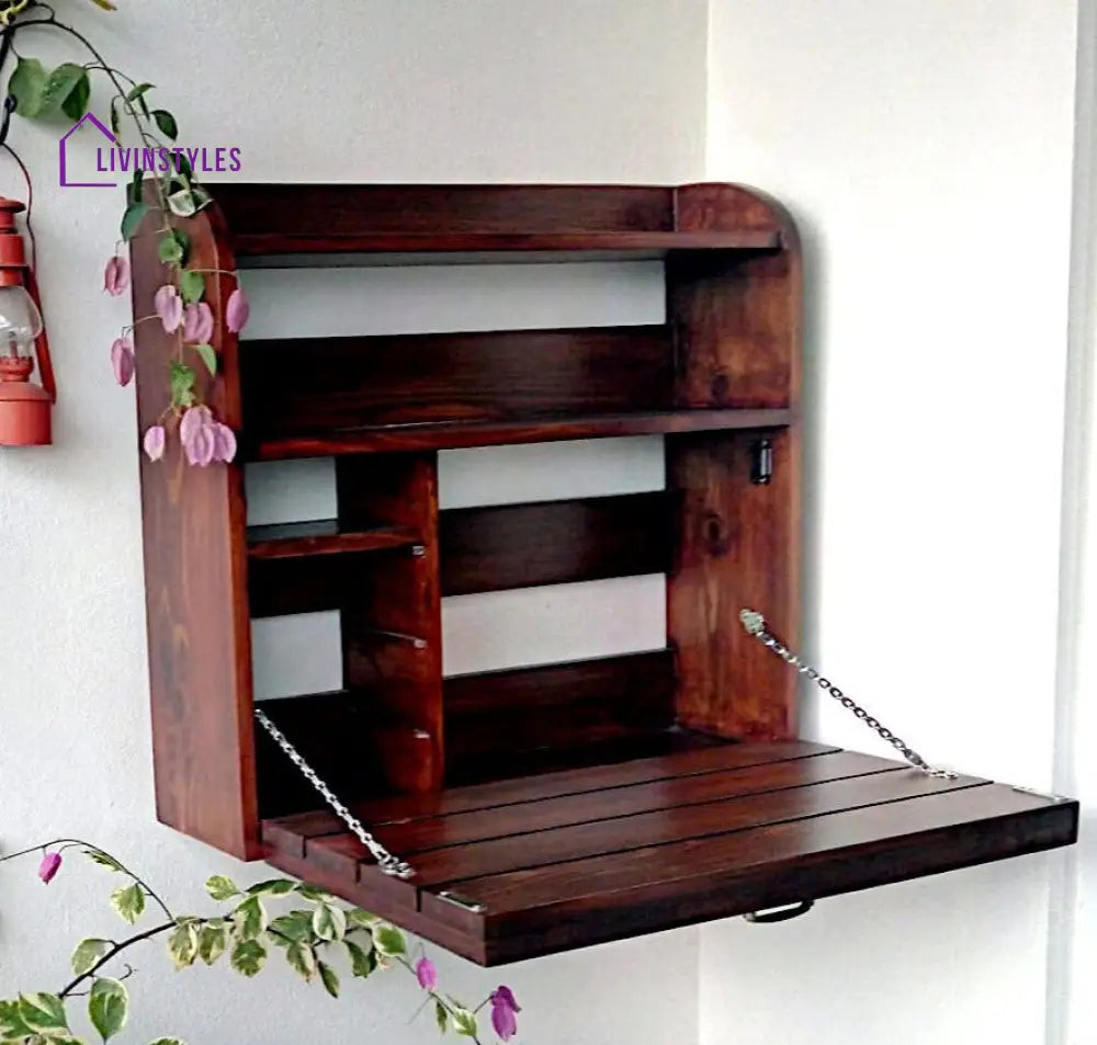 Lima - Wall-mounted Murphy Table/Bar Cabinet - Wall Shelves & Ledges
