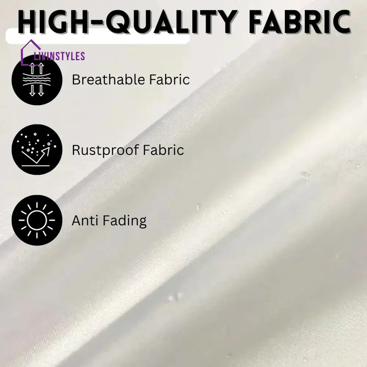 Lin White Color Outdoor Patio Umbrella with Centre Pole Patio Umbrella