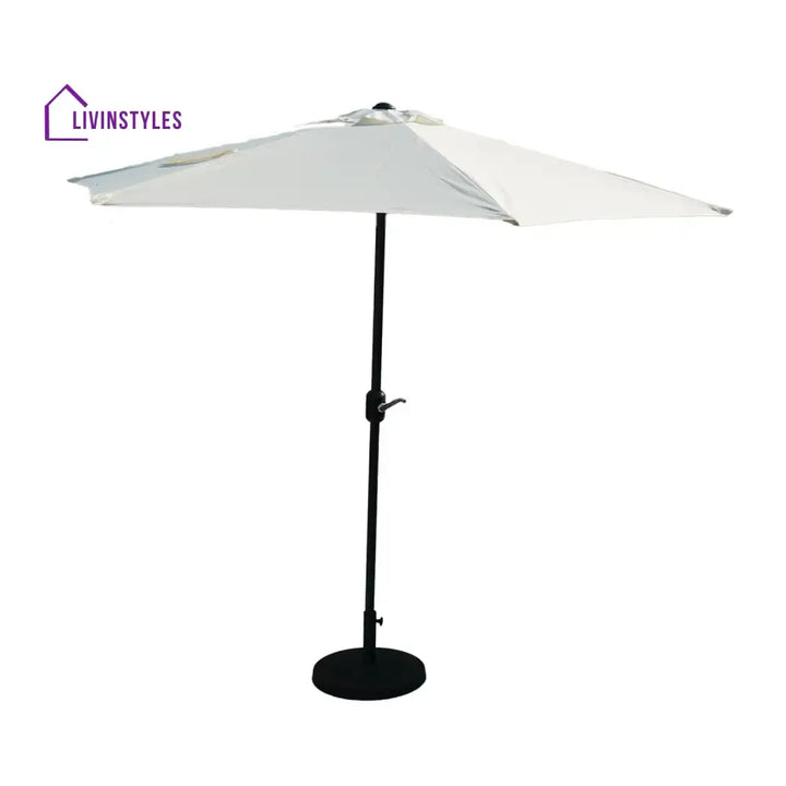Lin White Color Outdoor Patio Umbrella with Centre Pole Patio Umbrella