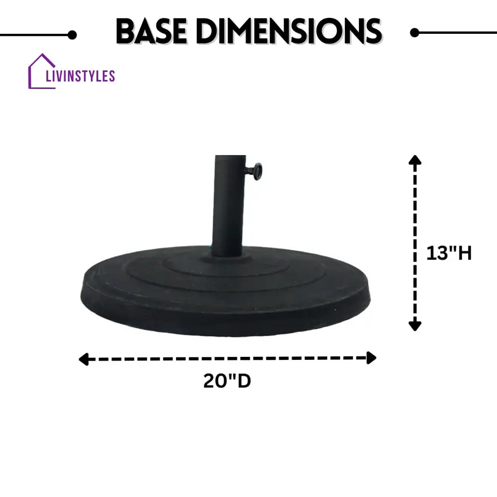 Lin White Color Outdoor Patio Umbrella with Centre Pole Patio Umbrella