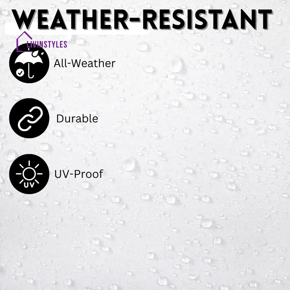 Lin White Color Outdoor Patio Umbrella with Centre Pole Patio Umbrella