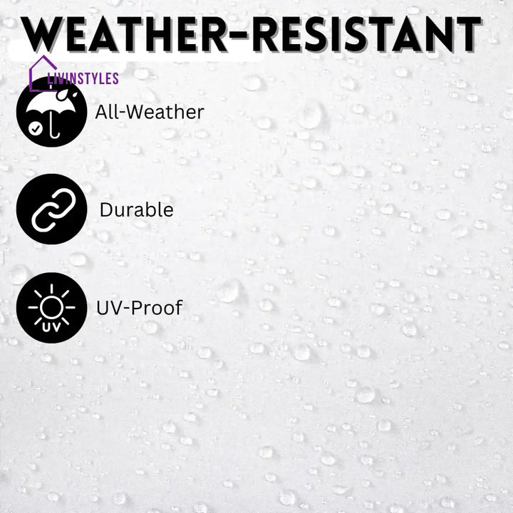 Lin White Color Outdoor Patio Umbrella with Centre Pole Patio Umbrella