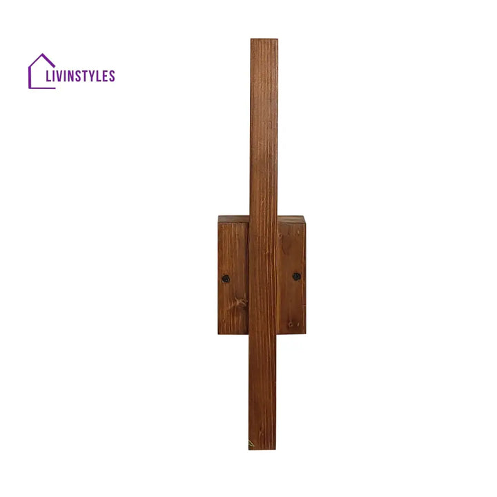 Lineo Brown Wooden Led Wall Light Lights