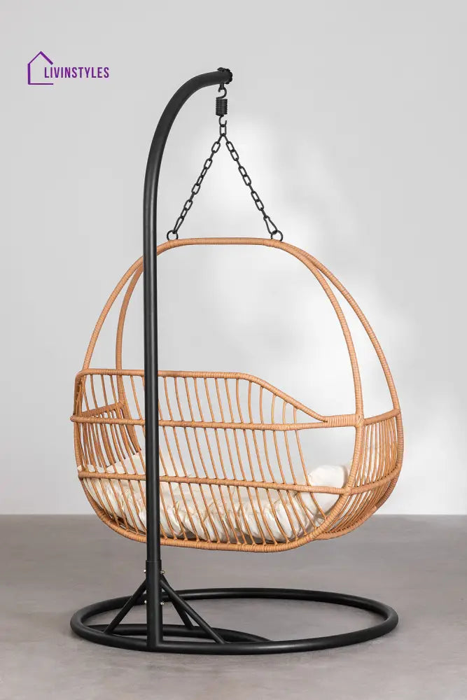 Lino Single Seater Hanging Swing With Stand For Balcony Garden Swing - Swings