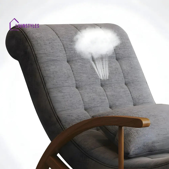 Liora Solid Wood Rocking Chair for Living Room