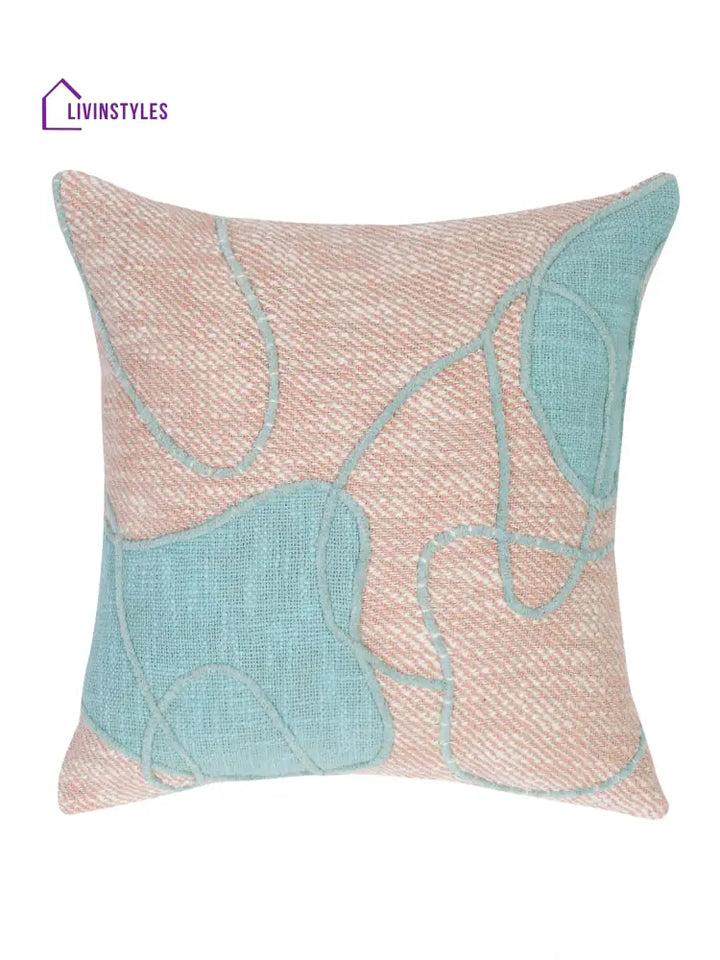 Eyda Embroidered Cotton Cushion Covers Set Of 2-18X18 Inch